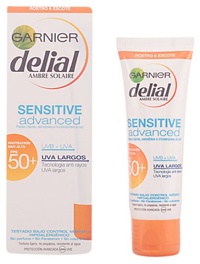 Crème Sensitive Advanced Visage et Clivage SPF 50+ de 50 ml