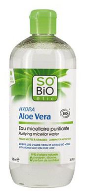 Aloe micellaire purifiante - Peaux grasses 500 ml.