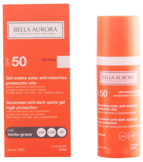 Spf 50 peau mixte crème solaire anti-taches - 50 ml de graisse