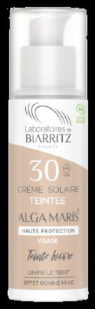 Crème pour le visage couleur ivoire Spf30 50 ml