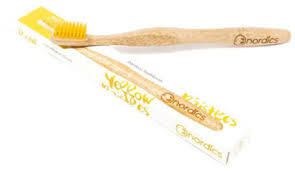 Brosse à Dents en Bambou - Jaune