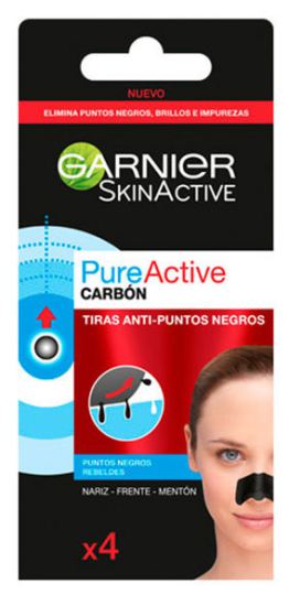 SkinActive Charbon actif pur bandes anti-rouges