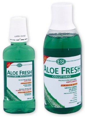 Aloe frais zéro (alcool) rince-bouche 500 ml.