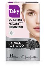 Cires pour le visage avec bande de charbon actif 20 pcs