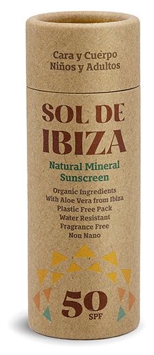 Bâton solaire bio d'Ibiza spf 50+ 40 gr