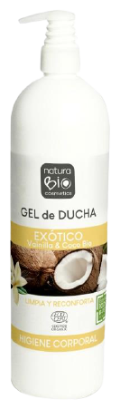 Gel douche bio exotique à la vanille et à la noix de coco 740 ml