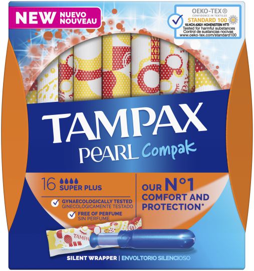 Tampon Compak Pearl Super Plus