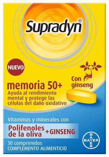 Supradyn Memory 50+ 30 comprimés