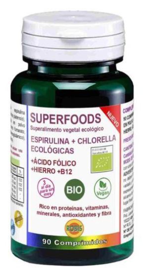 Spiruline+Chlorelle Bio 90 Comprimés