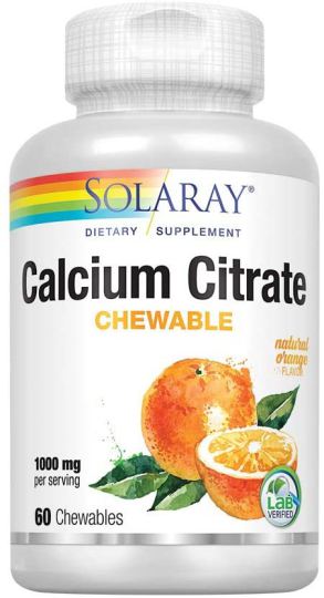 Citrate de calcium à croquer 1000 mg 60 gélules