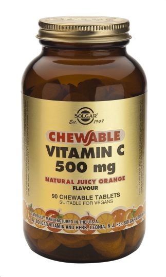 Vitamine CVitamin C 500 mg Chewable 90 Tablets - Juicy Orange Flavor