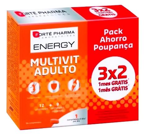 Energy Multivitamin Adultes 30 Comprimés