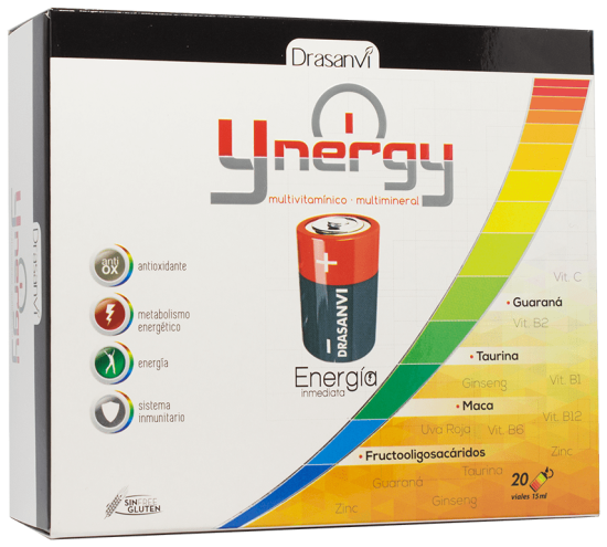 Ynergy Immediate Energy 20 flacons de 15 ml