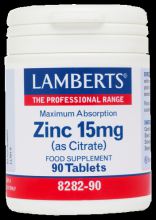 Citrate de zinc 15mg 90cáp