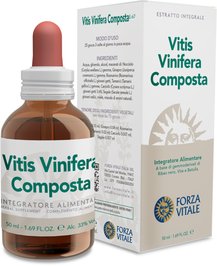 L&#39;espèce Vitis Vinifera Extrait Compost 50ml.