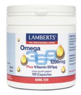 Plus de vitamine D3 Omega 3-6-9 120 Cap.