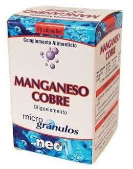 Manganèse-Cuivre microgranules 50 Capsules