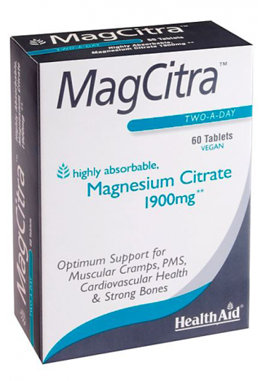 MagCitra Citrate de Magnésium 60 Comprimés