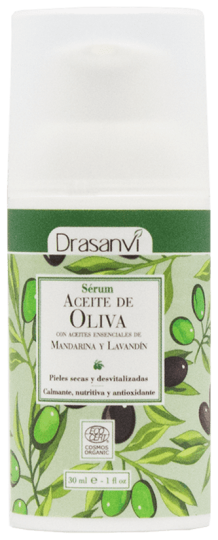 Sérum pour le visage à l'huile d'olive biologique 30 ml