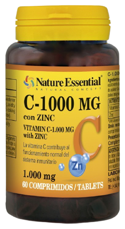 Vitamine C + Zinc 1000 mg 60 comprimés