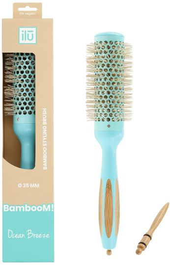 Brosse ronde en bambou 35 mm Ocean Breeze